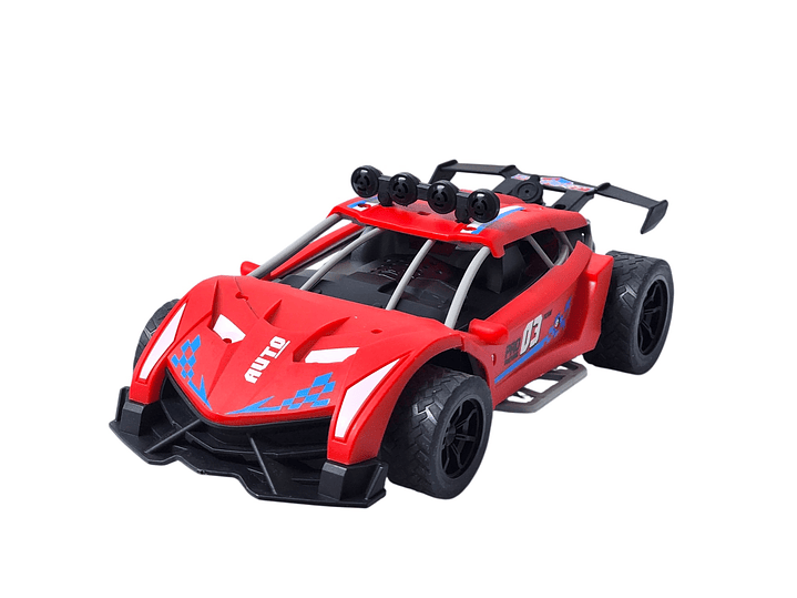 Auto de carrera RC Luz Música y Vapor Trasero DBG1759R Rojo 4