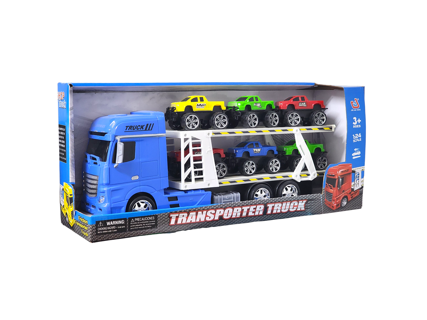Juguete Camión Transportador Mosquito + 6 Autos DBG1614BL 5