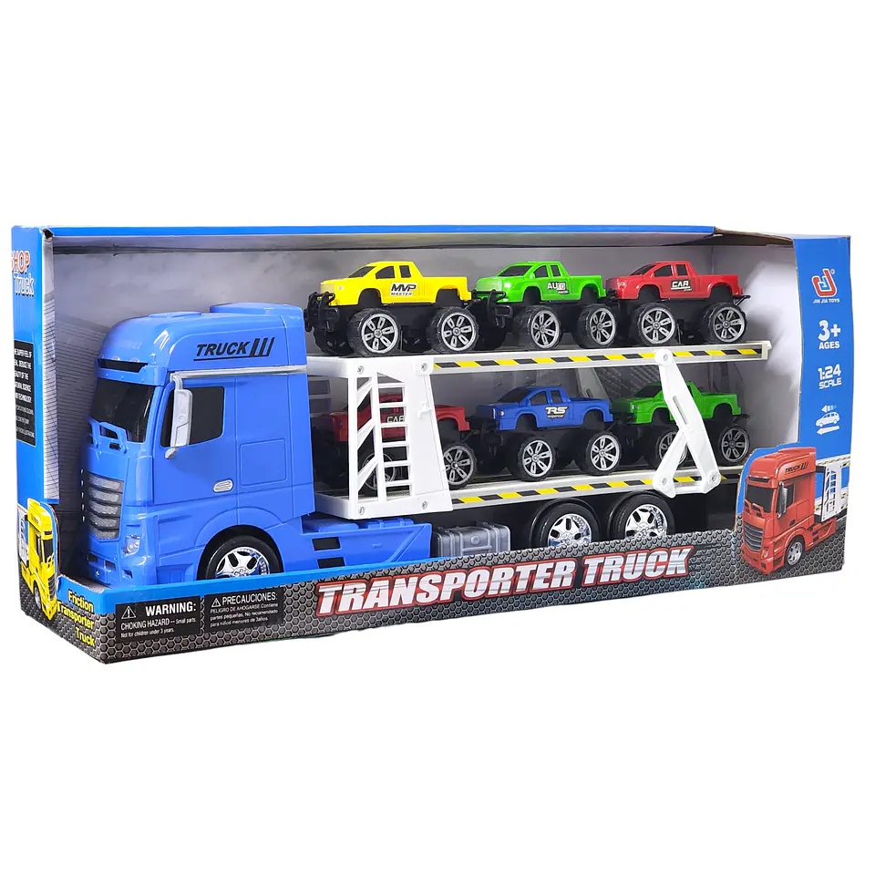 Juguete Camión Transportador Mosquito + 6 Autos DBG1614BL 5
