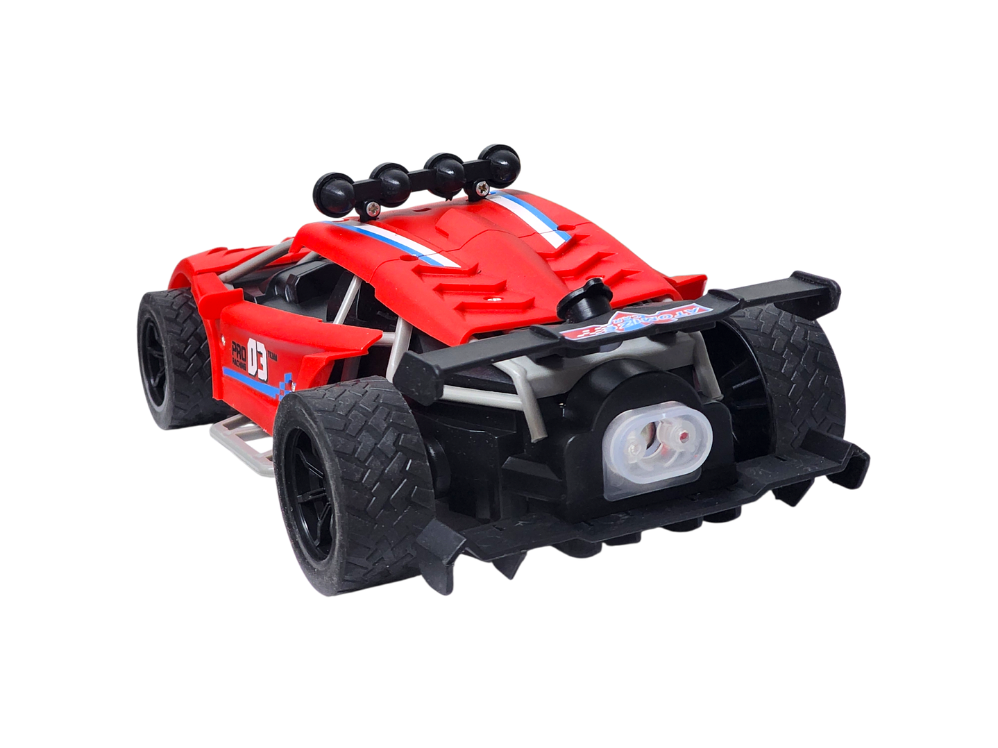 Auto de carrera RC Luz Música y Vapor Trasero DBG1759R Rojo 7
