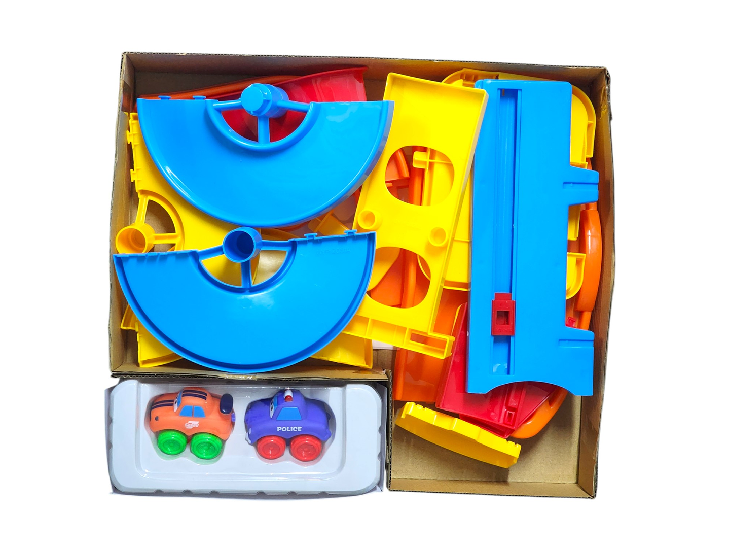 Set de Pista Estacionamiento 20pz + 2 Autos Infantil DBG1608 6