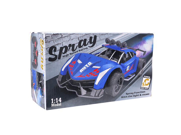 Auto de carrera RC Luz Música y Vapor Trasero DBG1759R Rojo 8