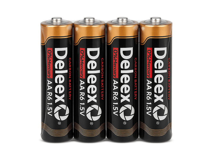 Pack 60 Pilas Deleex Gold AA Carbon Battery R6 2