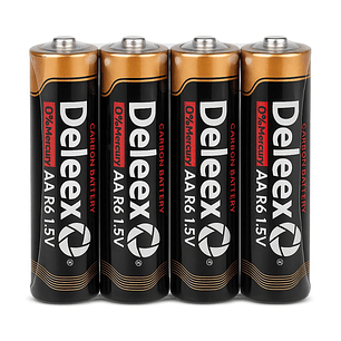 Pack 60 Pilas Deleex Gold AA Carbon Battery R6