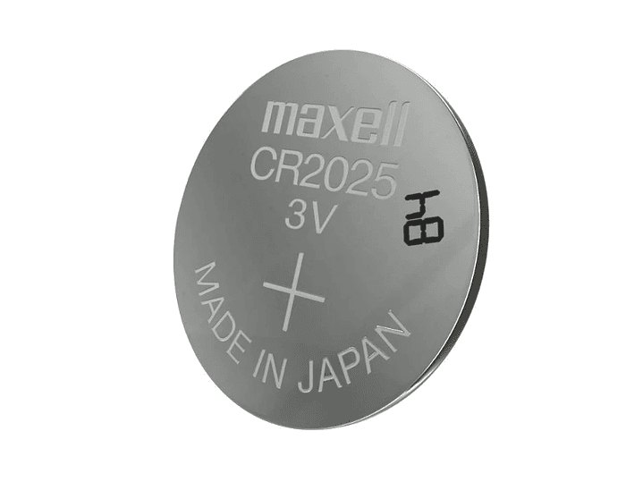 Pack 5 Pilas CR 2025 3v Maxell Tipo Botón Holograma 2