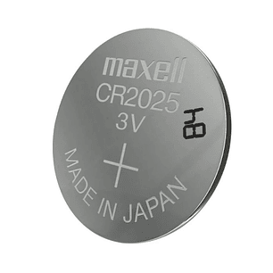 Pack 5 Pilas CR 2025 3v Maxell Tipo Botón Holograma