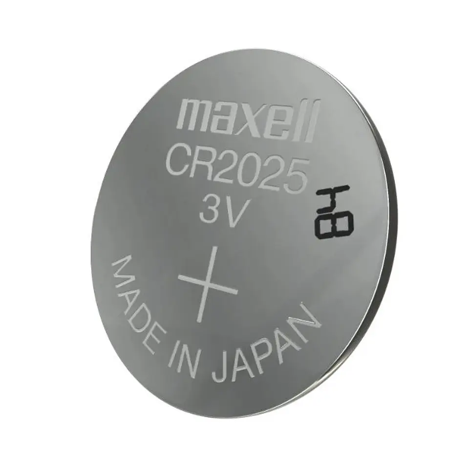 Pack 5 Pilas CR 2025 3v Maxell Tipo Botón Holograma 2