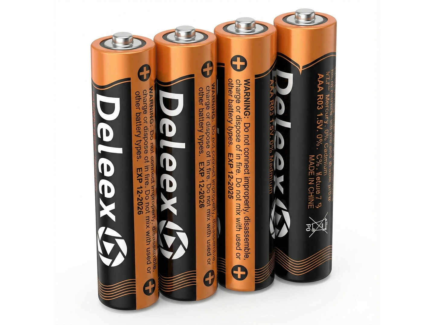 Pack 60 Pilas Deleex Gold AAA Carbon Battery R03 2
