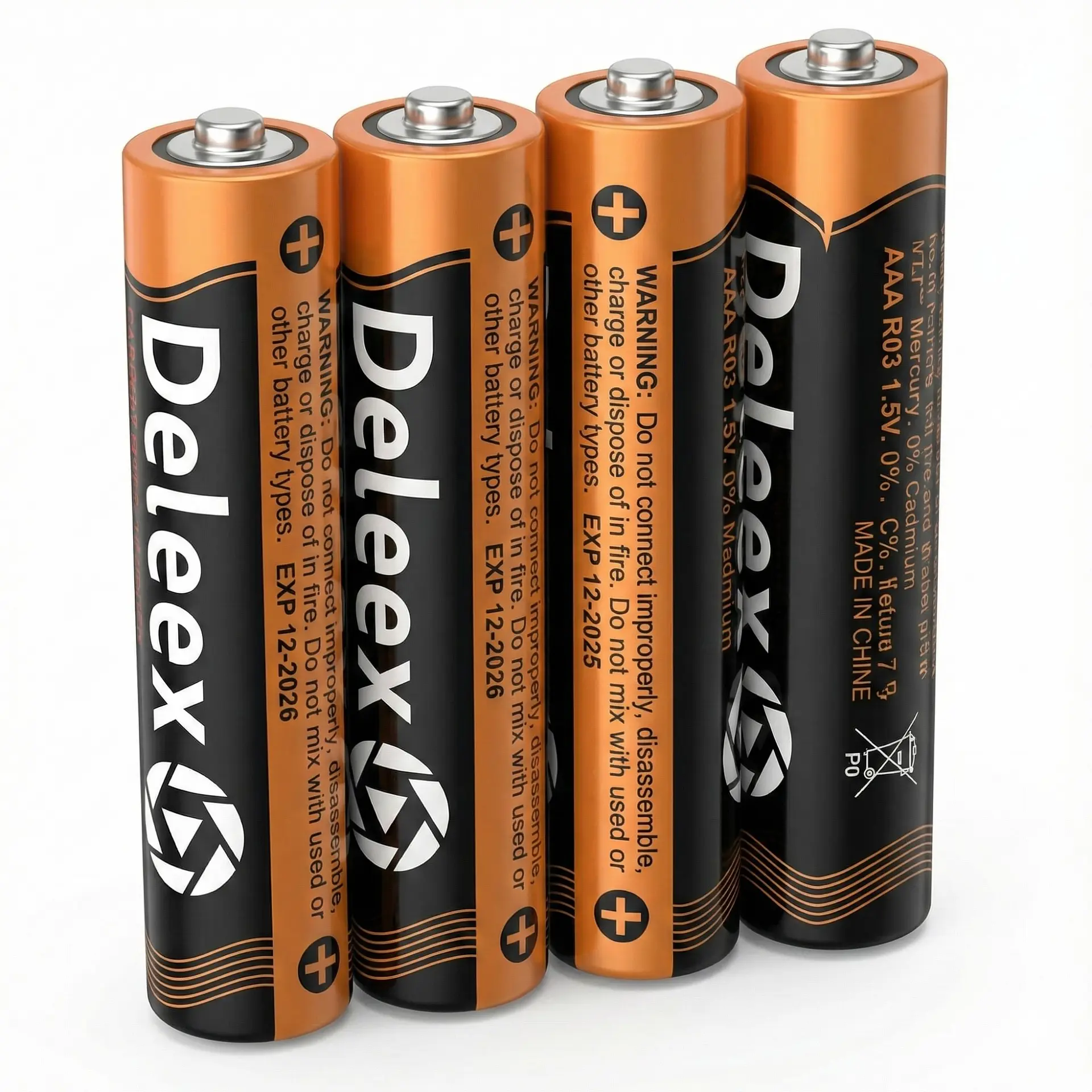 Pack 60 Pilas Deleex Gold AAA Carbon Battery R03 2