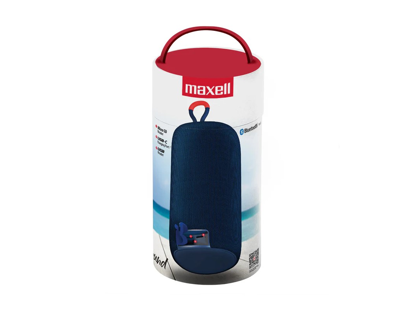 Parlante Bluetooth Portátil Maxell Distrikt Tws 7 Hr Azul 3