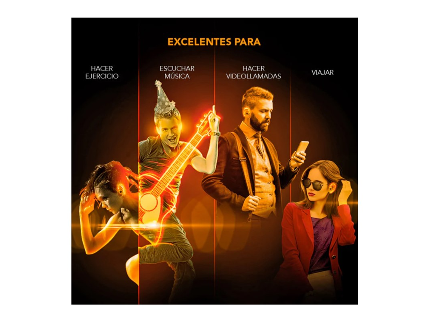 Audífonos Deportivos Inalámbricos Bt Maxell Tws Halo con Iluminación 4