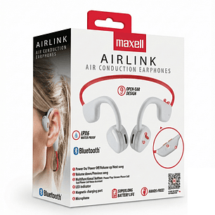 Audífonos Deportivos Maxell Airlink Bluetooth Ipx5 7 Horas Gris