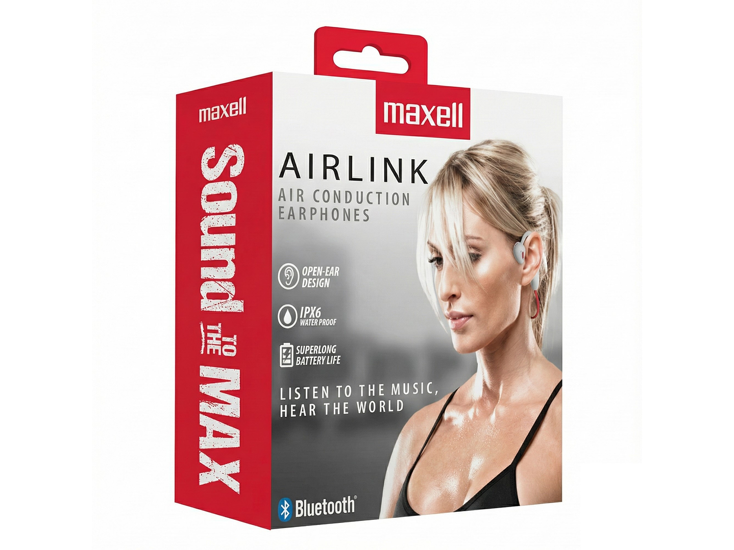 Audífonos Deportivos Maxell Airlink Bluetooth Ipx5 7 Horas Gris 3