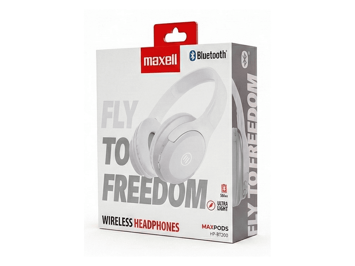 Audífonos Inalámbricos Maxell BT HP-BT200 30 Horas Blanco 2