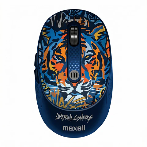 Mouse Inalámbrico Maxell Wild Tigre 4000dpi Usb/usb-c