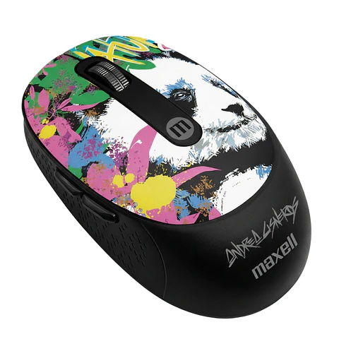 Mouse Inalámbrico Maxell Wild Panda 4000dpi Usb/usb-c
