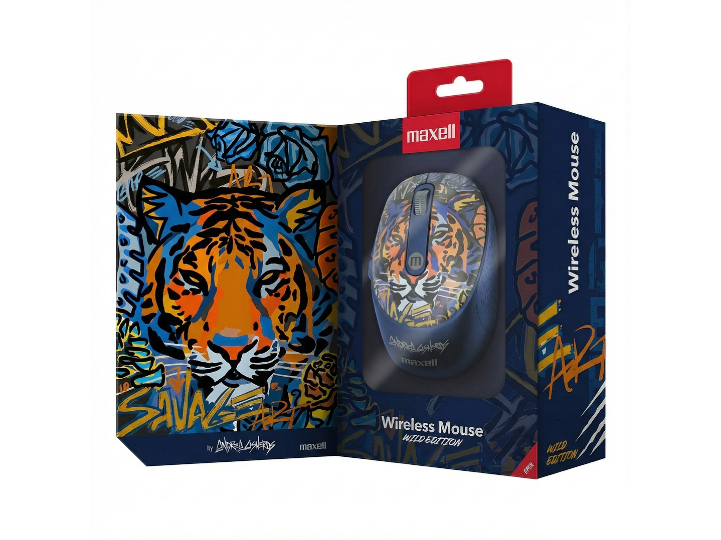 Mouse Inalámbrico Maxell Wild Tigre 4000dpi Usb/usb-c 4