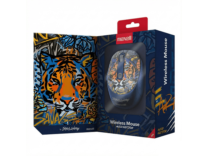 Mouse Inalámbrico Maxell Wild Tigre 4000dpi Usb/usb-c 4