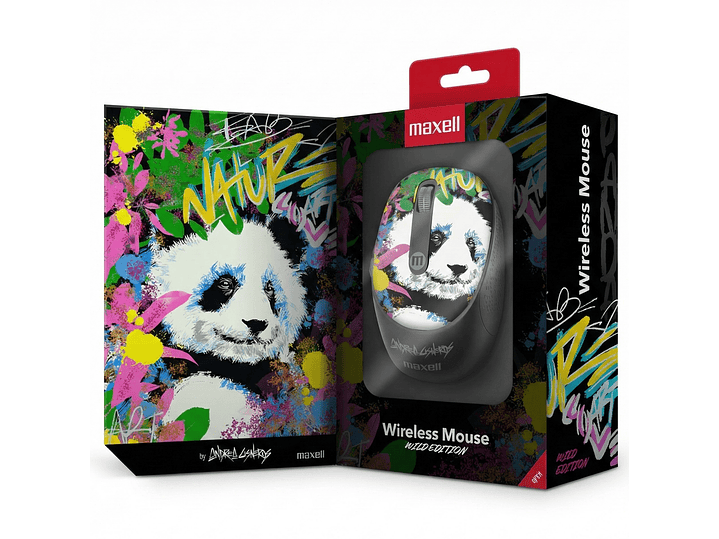 Mouse Inalámbrico Maxell Wild Panda 4000dpi Usb/usb-c 4