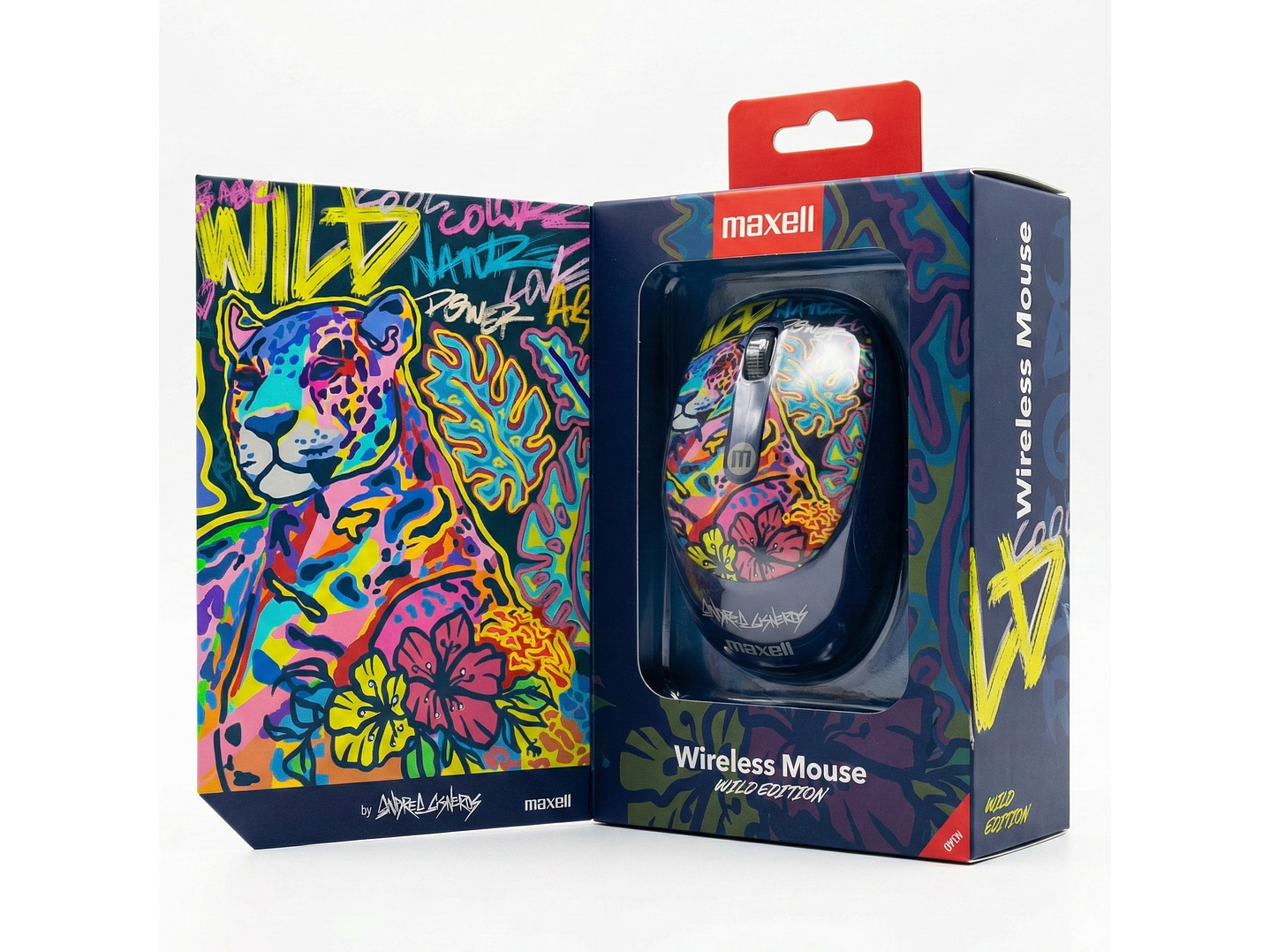 Mouse Inalámbrico Maxell Wild Jaguar 4000dpi Usb/usb-c 5