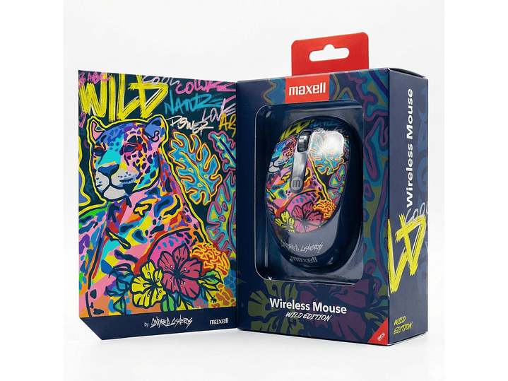 Mouse Inalámbrico Maxell Wild Jaguar 4000dpi Usb/usb-c 5