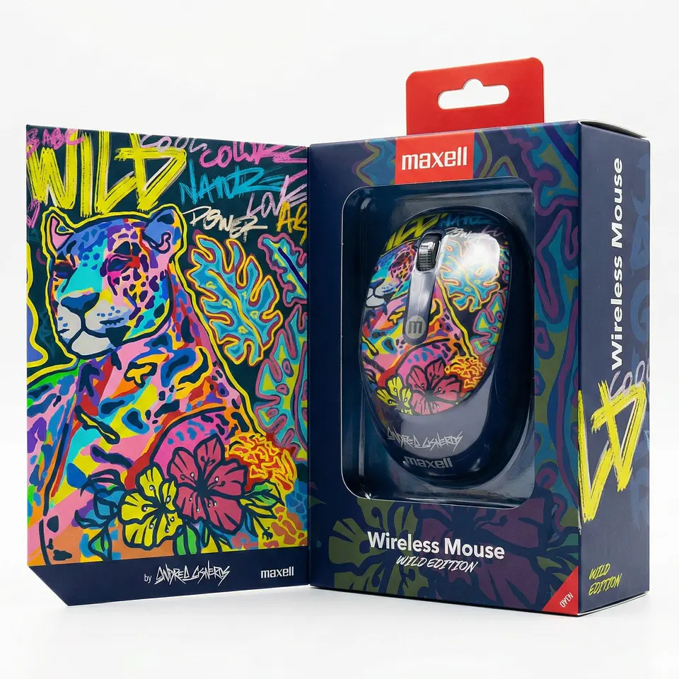 Mouse Inalámbrico Maxell Wild Jaguar 4000dpi Usb/usb-c 5