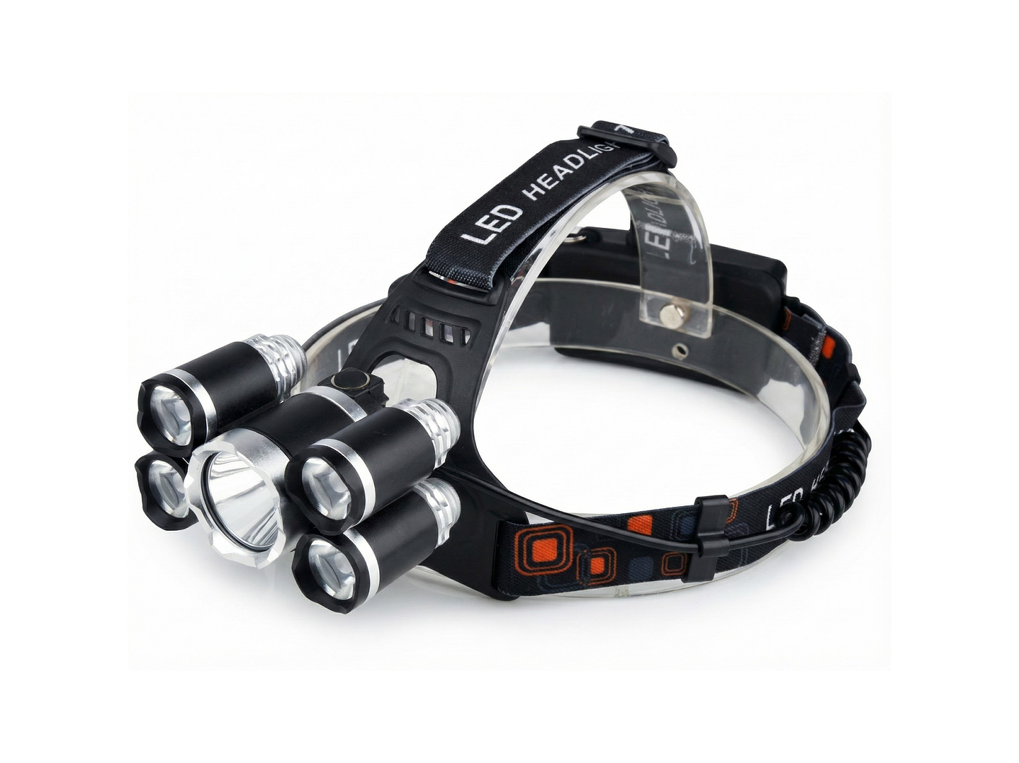 Linterna Cintillo Led Tecnolab 5 Focos Recargable TL143 1