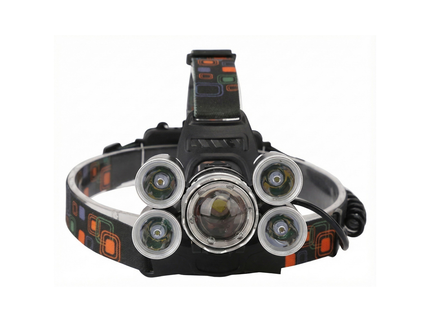 Linterna Cintillo Led Tecnolab 5 Focos Recargable TL143 2