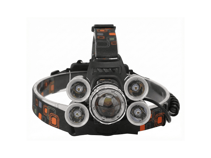 Linterna Cintillo Led Tecnolab 5 Focos Recargable TL143 2