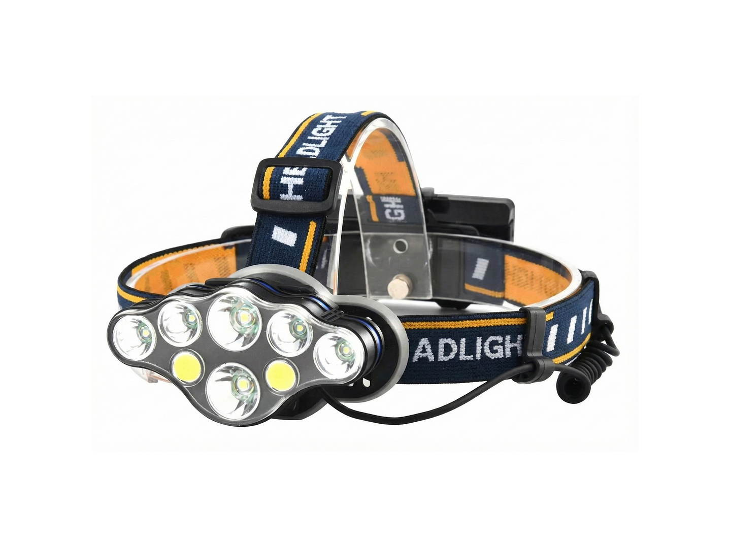 Linterna Cintillo Led Tecnolab 8 Focos Recargable TL143 1