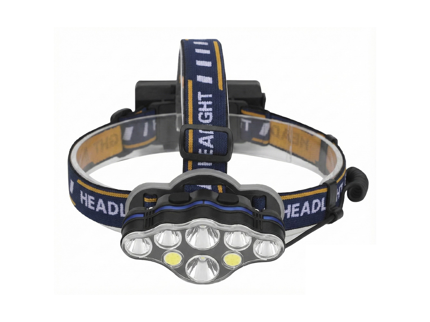 Linterna Cintillo Led Tecnolab 8 Focos Recargable TL143 4