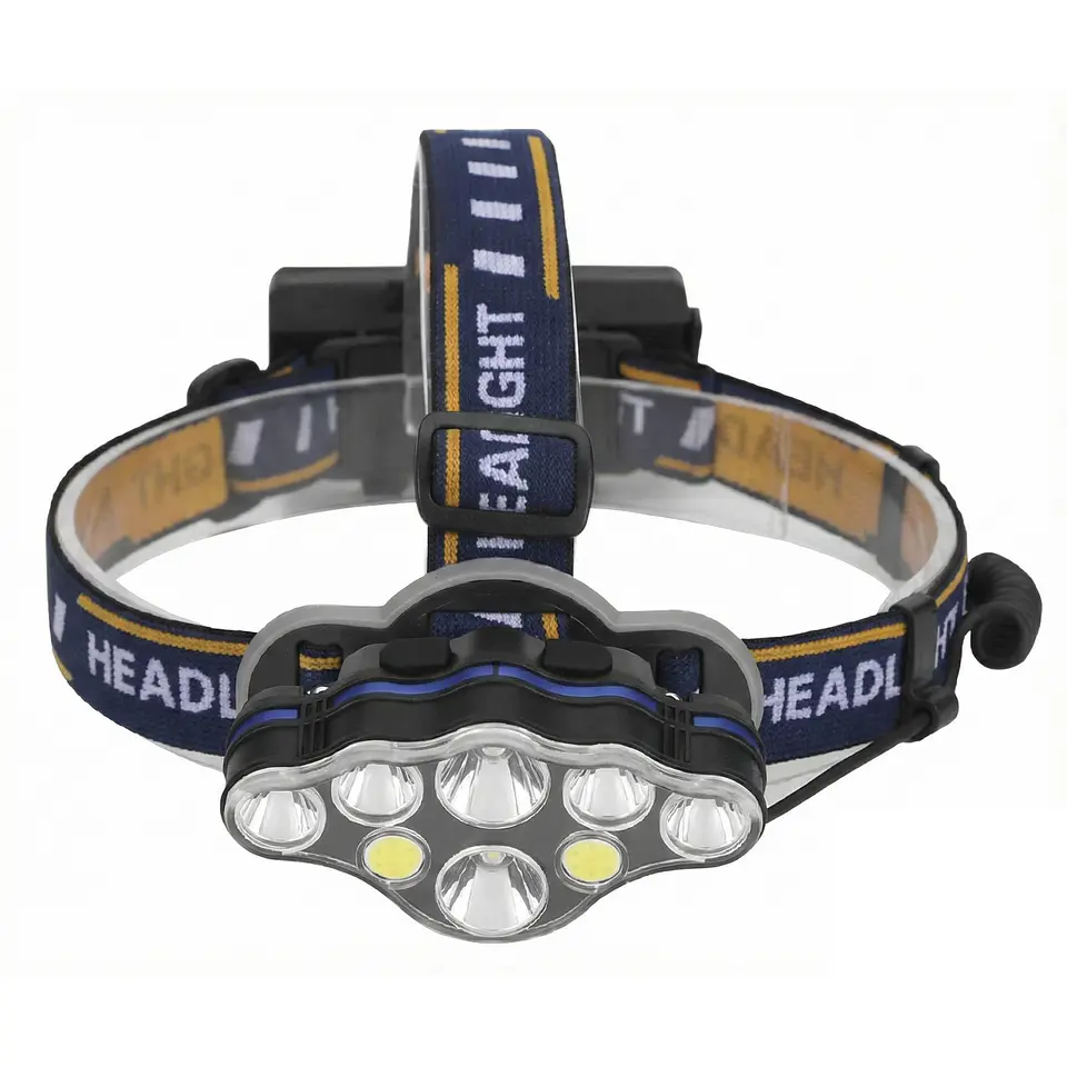 Linterna Cintillo Led Tecnolab 8 Focos Recargable TL143 4