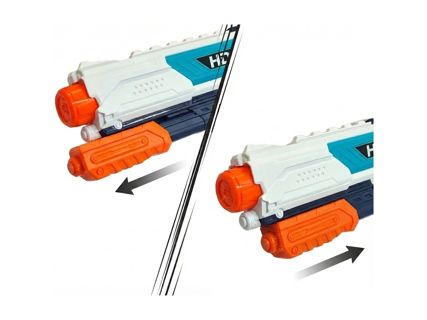 Juguete Pistola Lanza Agua 4 Chorros Tanque 890ml DBG1632 4