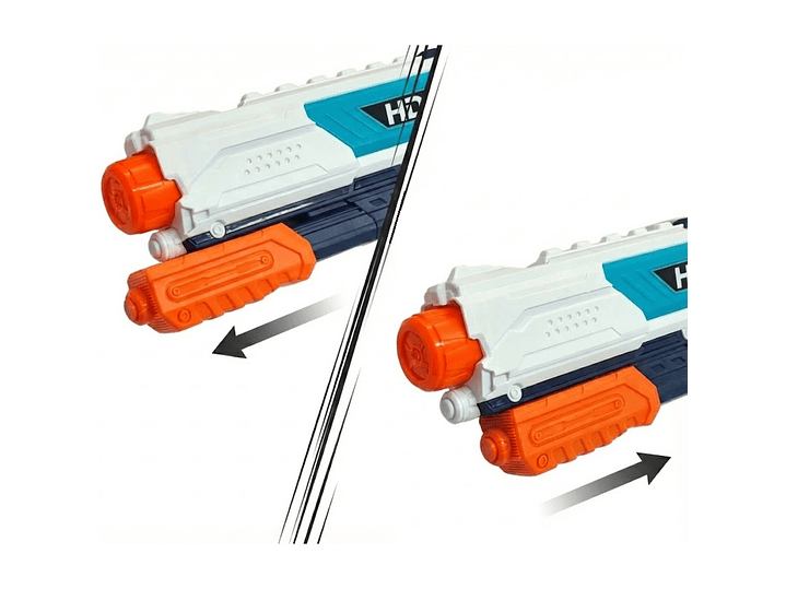 Juguete Pistola Lanza Agua 4 Chorros Tanque 890ml DBG1632 4