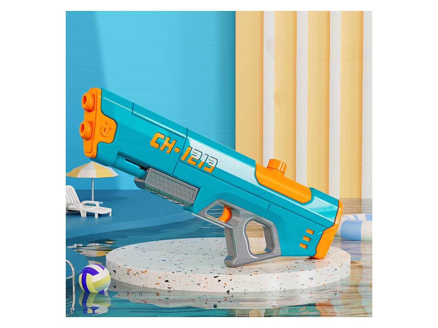 Juguete Pistola Lanza Agua Doble Chorro 400ml DBG1604BL 6