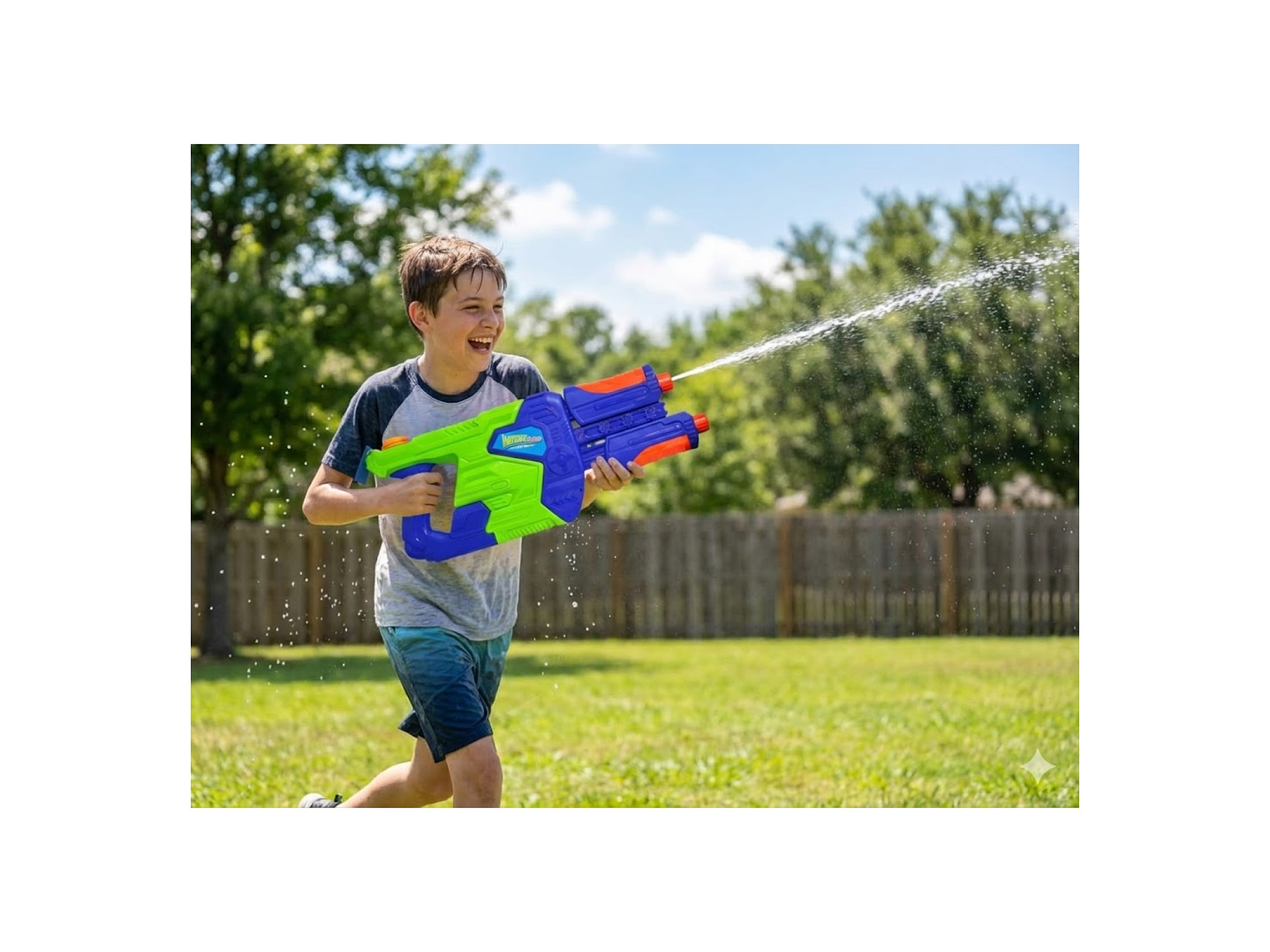 Juguete Pistola Lanza Agua Doble Cañon 890ml DBG1633 5