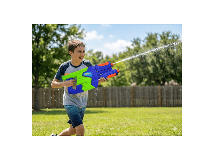 Juguete Pistola Lanza Agua Doble Cañon 890ml DBG1633 5