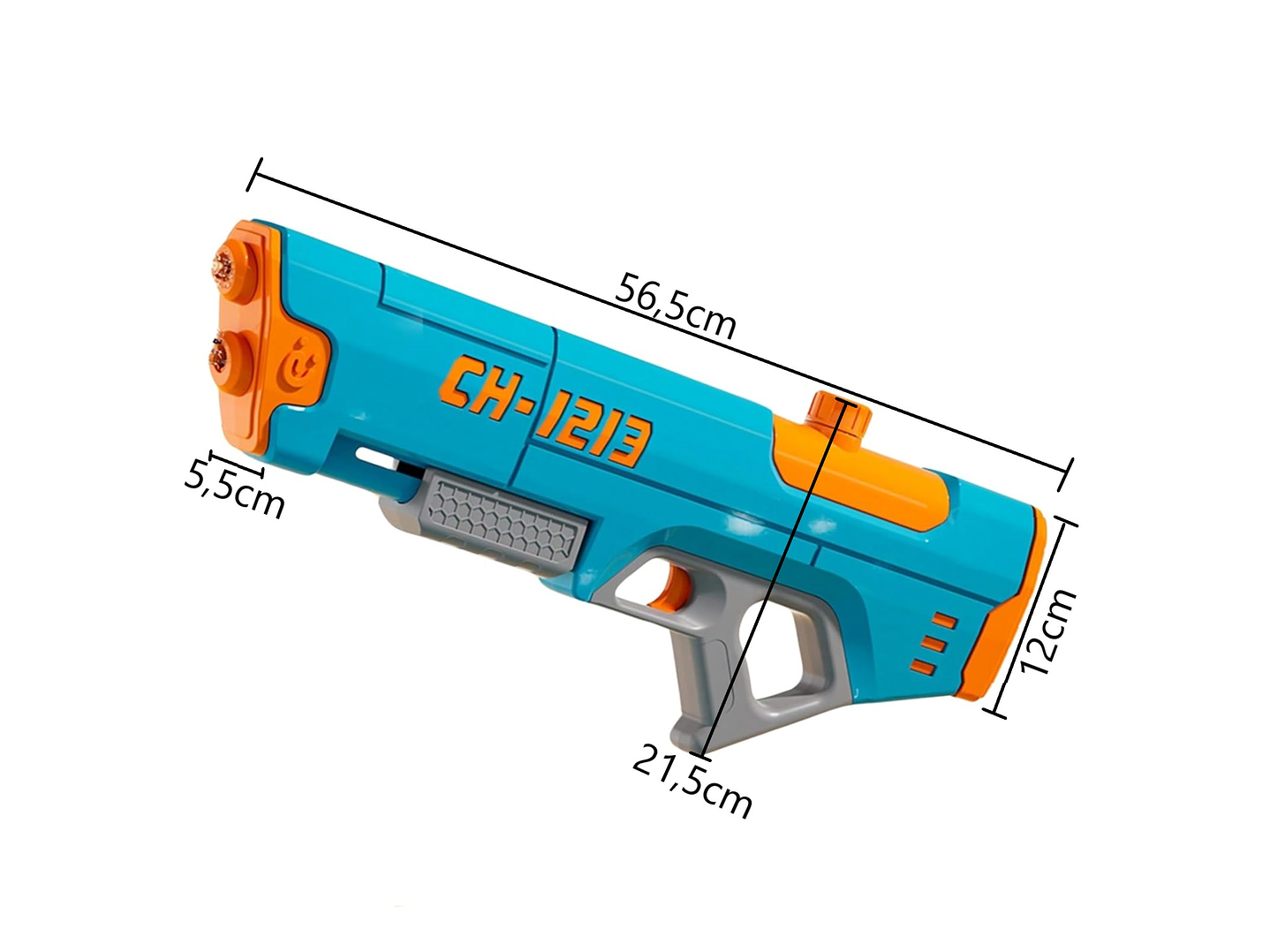 Juguete Pistola Lanza Agua Doble Chorro 400ml DBG1604BL 8