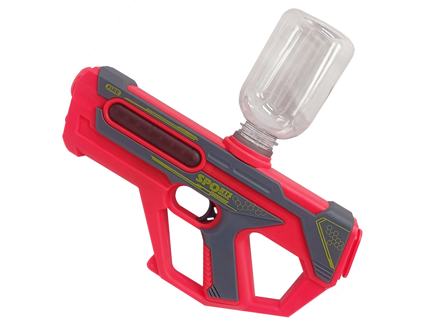 Juguete Pistola Lanza Agua 2 En 1 Recargable DBG1658R Rojo 3