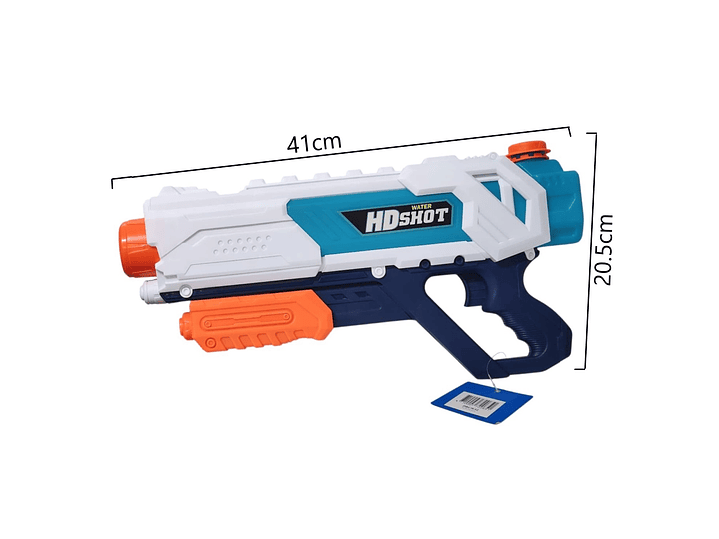 Juguete Pistola Lanza Agua 4 Chorros Tanque 890ml DBG1632 7