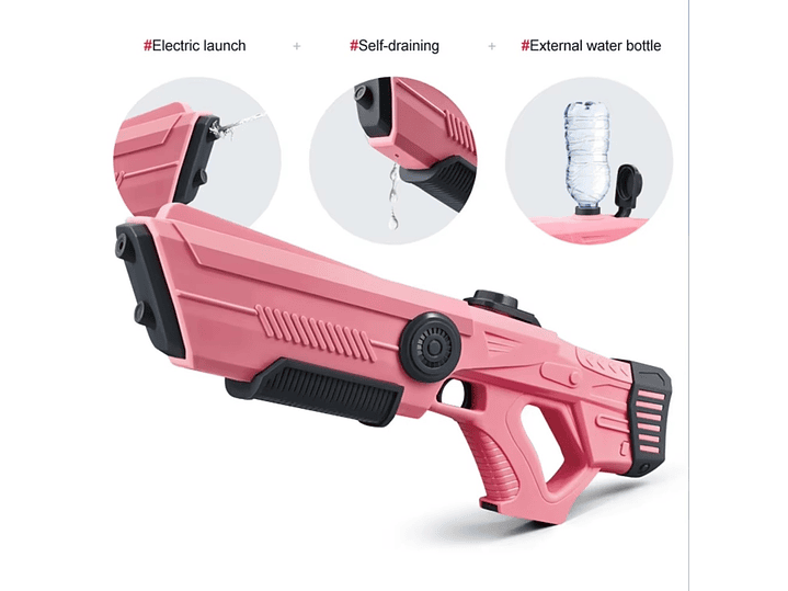 Juguete Pistola Agua Recargable Absorción DBG1657P Rosa 2