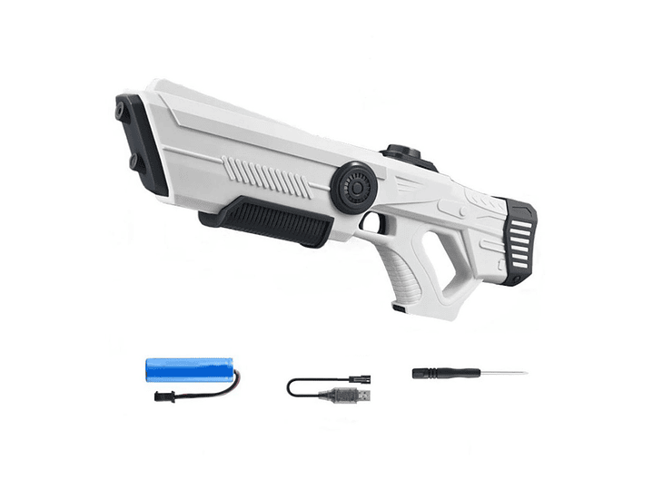 Juguete Pistola Agua Recargable Absorción DBG1657W Blanco 4