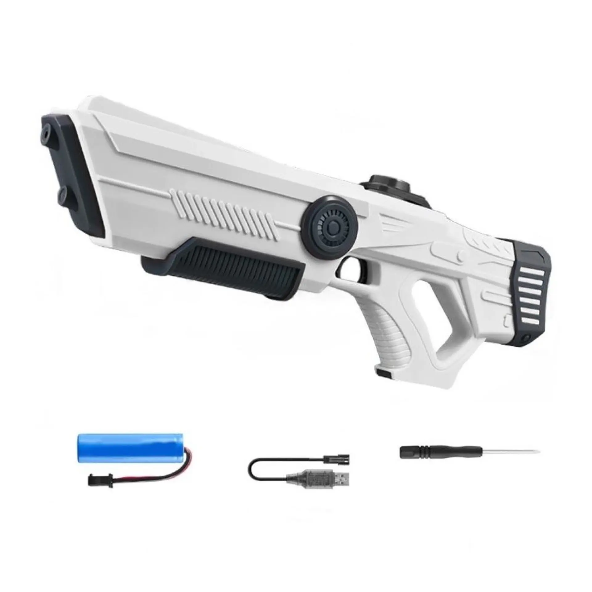 Juguete Pistola Agua Recargable Absorción DBG1657W Blanco 4