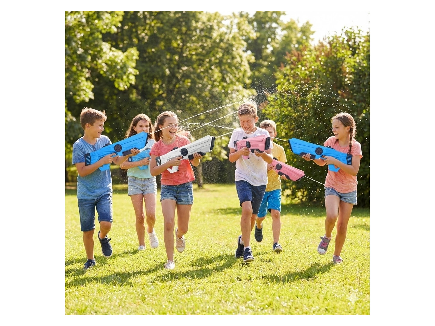 Juguete Pistola Agua Recargable Absorción DBG1657BL Azul 7