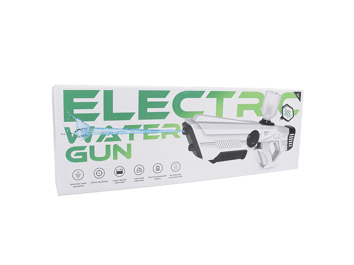 Juguete Pistola Agua Recargable Absorción DBG1657W Blanco 7