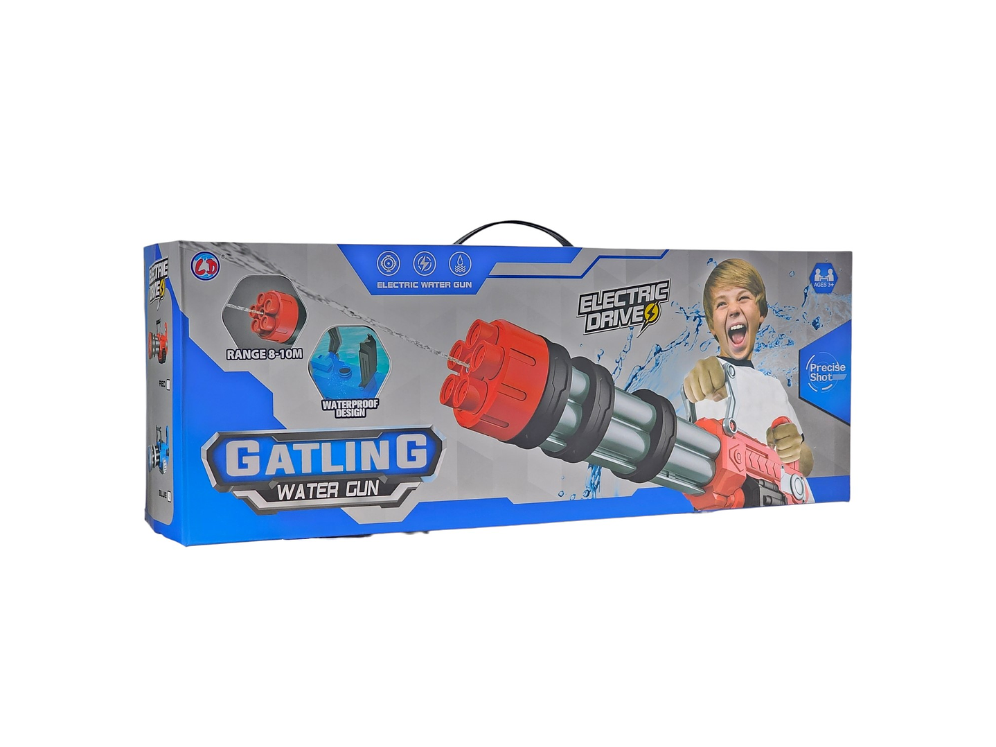 Juguete Pistola de Agua Eléctrica Recargable DBG1655BL Azul 7