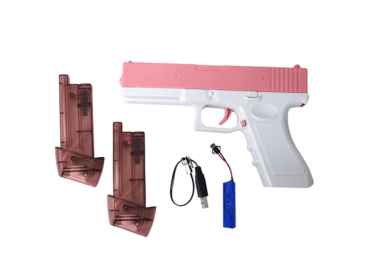 Pistola de Agua Eléctrica Recargable Presión DBG1652 Rosa 3