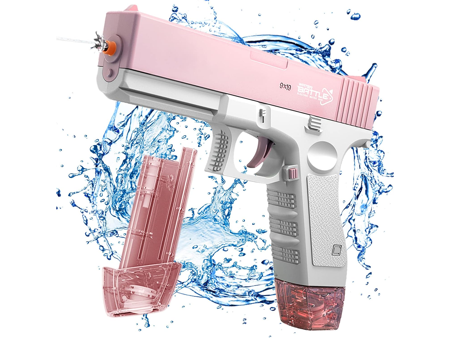 Pistola de Agua Eléctrica Recargable Presión DBG1652 Rosa 4