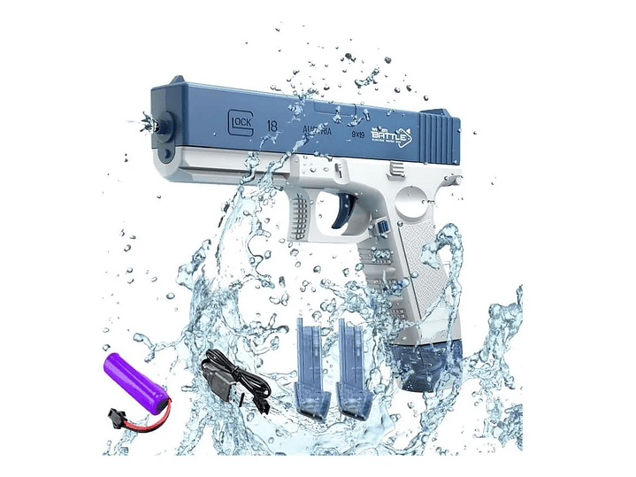 Pistola de Agua Eléctrica Recargable Presión DBG1653 Azul 4