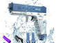 Pistola de Agua Eléctrica Recargable Presión DBG1653 Azul - Miniatura 4